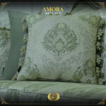 Handmade Champagne Amora Green Olive Sofa 11