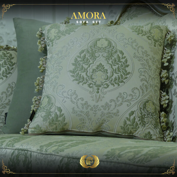 Handmade Champagne Amora Green Olive Sofa 8