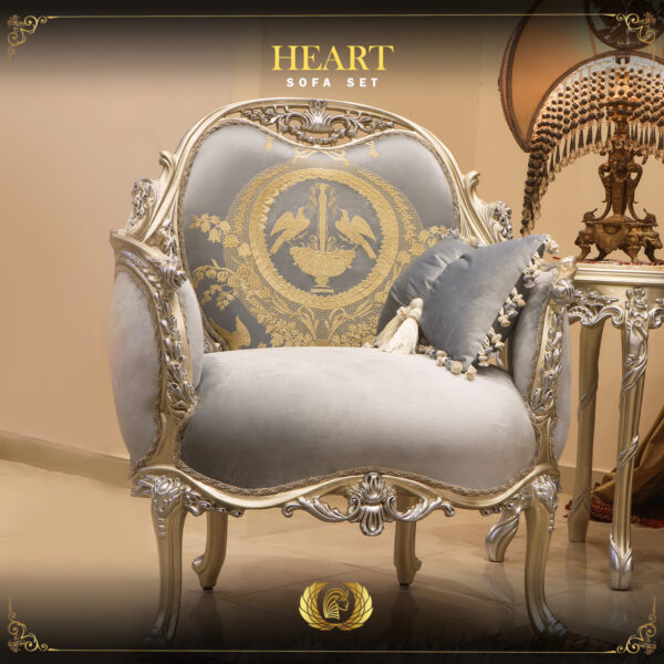 Handmade Heart Sky Blue Chair 7