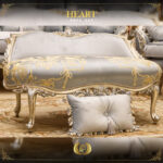 Handmade Heart Sky Blue Bench 12
