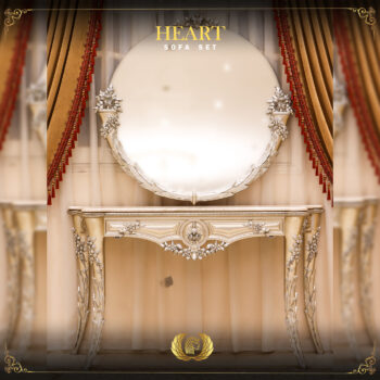 Handmade Heart Console Table & Mirror