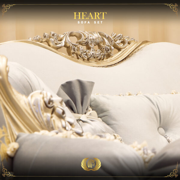 5PCS Handmade Heart Sky Blue Sofa Set 10