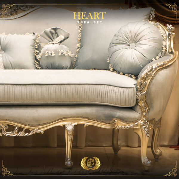 Handmade Heart Sky Blue Sofa 10