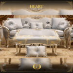 Handmade Heart Sky Blue Bench 13