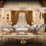 5PCS Handmade Heart Sky Blue Sofa Set 11