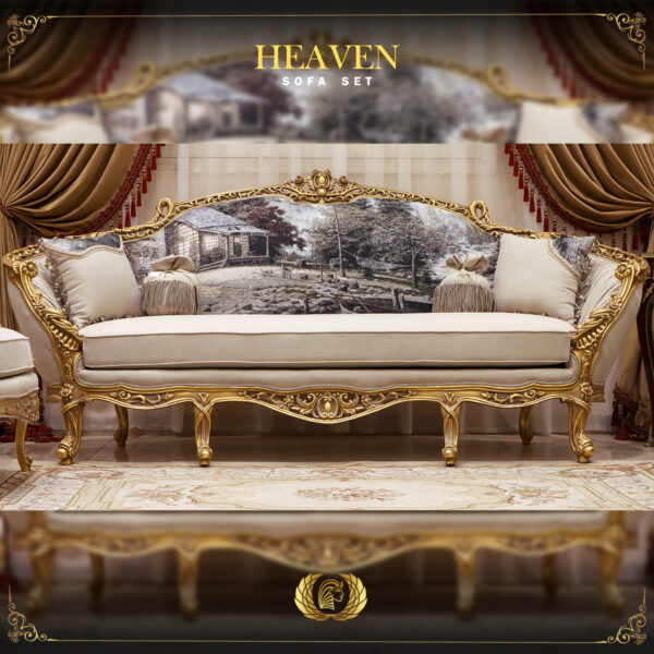 Handmade Haven Gray Beige Sofa 7