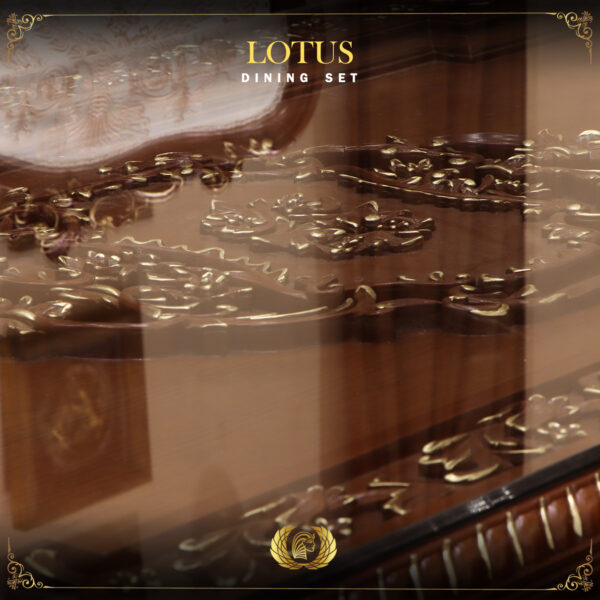 Handmade Lotus Brown Dinning Table 7