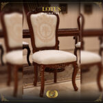 Handmade Lotus Brown Side Chair 11