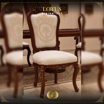 Handmade Lotus Brown Side Chair