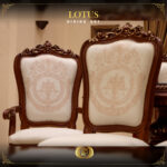 Handmade Lotus Brown Arm Chair 12