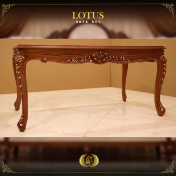 Handmade Lotus Brown Coffee Table