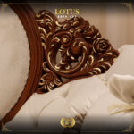Handmade Lotus Brown Beige Sofa set 12
