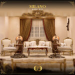 5PCS Handmade Milano Gold Beige Sofa Set 13