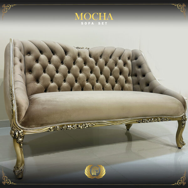 Handmade Champagne Mocha Chaise 10