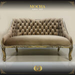 Handmade Champagne Mocha Chaise 13