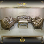 4pcs Handmade Champagne Mocha Sofa Set 13