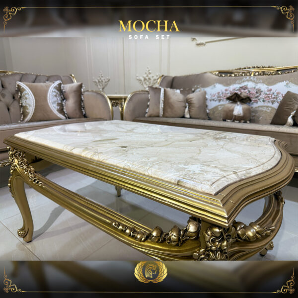 4pcs Handmade Champagne Mocha Sofa Set 10