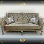 Handmade Champagne Mocha Loveseat 11