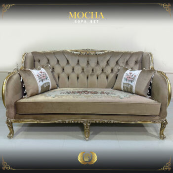 Handmade Champagne Mocha Loveseat