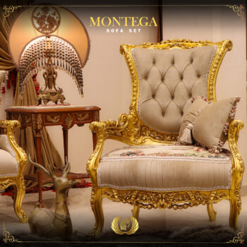 Handmade Montega Gold Chair 2
