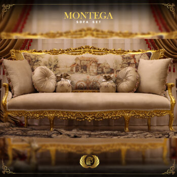 Handmade Montega Gold Sofa