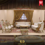 Handmade 4Pcs- Caval White Sofa Set Handmade Living Mobilia Cleopatra 27 Handmade 4Pcs- Caval White Sofa Set 27