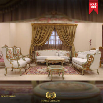 Handmade 4Pcs- Caval White Sofa Set