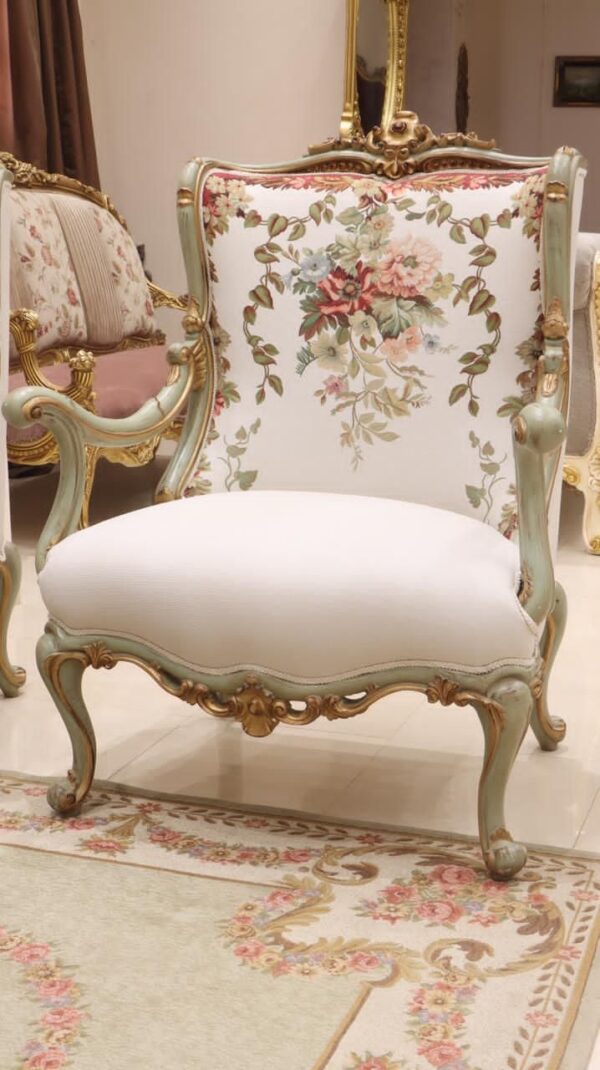 Handmade 4Pcs- Caval White Sofa Set 26