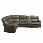 Taupe Leather Tavin Motion Sectional Sofa 52540 by ACME Luxury Living Room Furniture Mobilia Cleopatra 16 Taupe Leather Tavin Motion Sectional Sofa 52540 by ACME 16