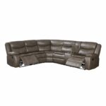 Taupe Leather Tavin Motion Sectional Sofa 52540 by ACME Luxury Living Room Furniture Mobilia Cleopatra 19 Taupe Leather Tavin Motion Sectional Sofa 52540 by ACME 19