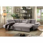 Gray Fabric Jemima Sectional Sofa 52990 by ACME Luxury Living Room Furniture Mobilia Cleopatra 8 Gray Fabric Jemima Sectional Sofa 52990 by ACME 8