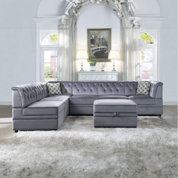 Gray Velvet Bois II Modular – Wedge By ACME 16
