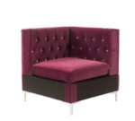 Burgundy Velvet Jaszira Modular – Wedge 57334 by ACME Luxury Living Room Furniture Mobilia Cleopatra 11 Burgundy Velvet Jaszira Modular – Wedge 57334 by ACME 11