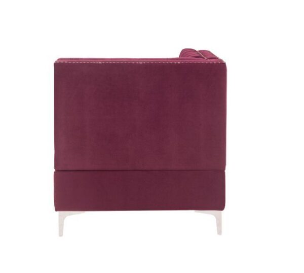 Burgundy Velvet Jaszira Modular – Wedge 57334 by ACME 8