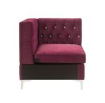 Burgundy Velvet Jaszira Modular – Wedge 57334 by ACME Luxury Living Room Furniture Mobilia Cleopatra 14 Burgundy Velvet Jaszira Modular – Wedge 57334 by ACME 14