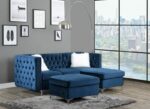 Jaszira Modular – Chaise in Blue Velvet 57343 by ACME Luxury Living Room Furniture Mobilia Cleopatra 25 Jaszira Modular – Chaise in Blue Velvet 57343 by ACME 25