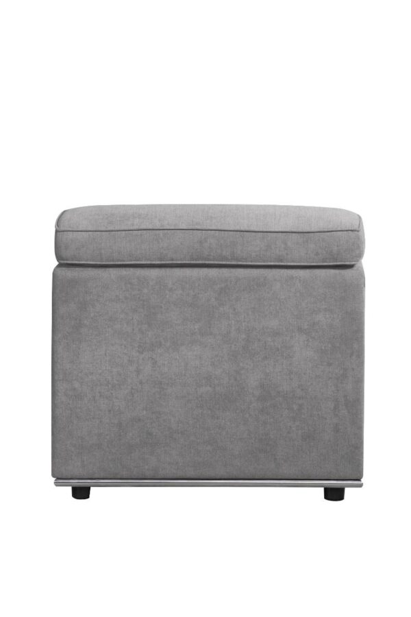 Gray Fabric Alwin Modular – Armless Chair by ACME 9