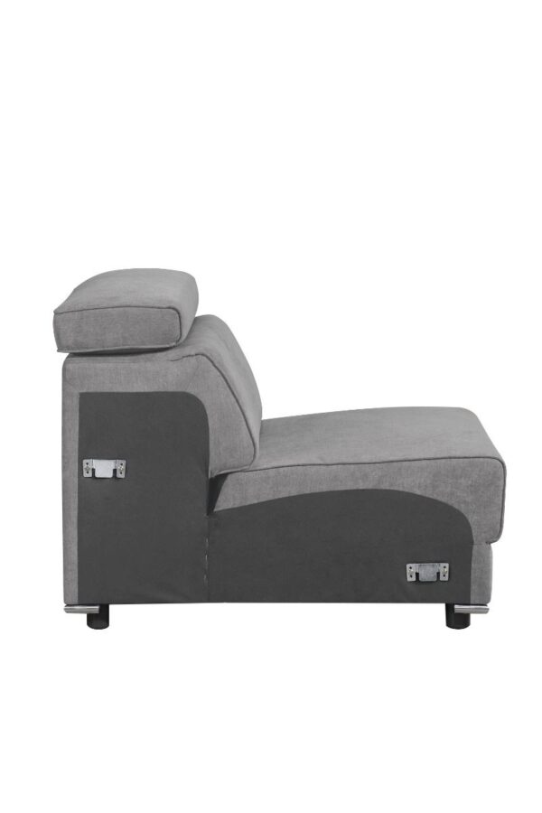 Gray Fabric Alwin Modular – Armless Chair by ACME 10