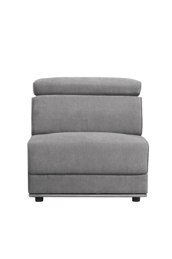 Gray Fabric Alwin Modular – Armless Chair by ACME 11