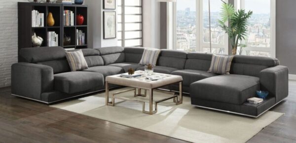 Gray Fabric Alwin Modular – Wedge by ACME 12
