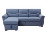Blue Fabric Haruko Reversible Sectional Sofa W/Sleeper & Storage 55540 by ACME Luxury Living Room Furniture Mobilia Cleopatra 17 Blue Fabric Haruko Reversible Sectional Sofa W/Sleeper & Storage 55540 by ACME 17