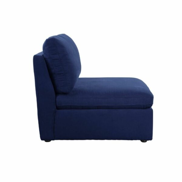 Blue Fabric Crosby Modular – Armless Chair by ACME 12