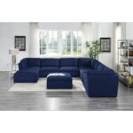 Blue Fabric Crosby Modular – Armless Chair by ACME 24