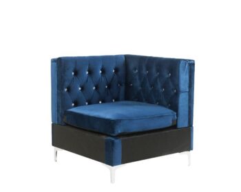 Jaszira Modular Wedge in Blue Velvet 57344 by ACME