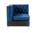 Jaszira Modular Wedge in Blue Velvet 57344 by ACME Luxury Living Room Furniture Mobilia Cleopatra 16 Jaszira Modular Wedge in Blue Velvet 57344 by ACME 16