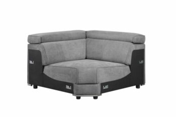 Gray Fabric Alwin Modular – Wedge by ACME