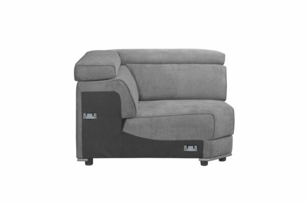Gray Fabric Alwin Modular – Wedge by ACME 9