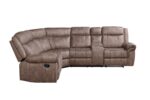 Chocolate Velvet Dollum Motion Sectional Sofa LV00397 by ACME Luxury Living Room Furniture Mobilia Cleopatra 19 Chocolate Velvet Dollum Motion Sectional Sofa LV00397 by ACME 19