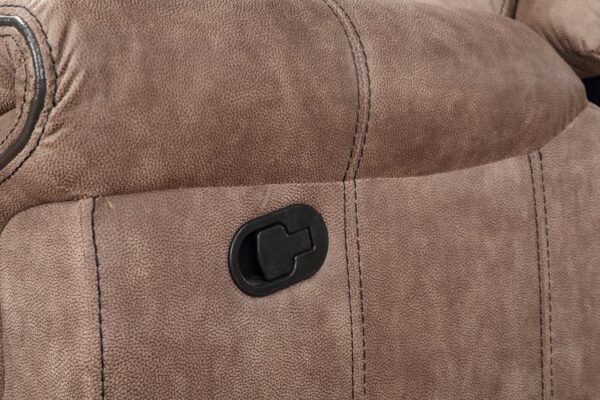 Chocolate Velvet Dollum Motion Sectional Sofa LV00397 by ACME 16