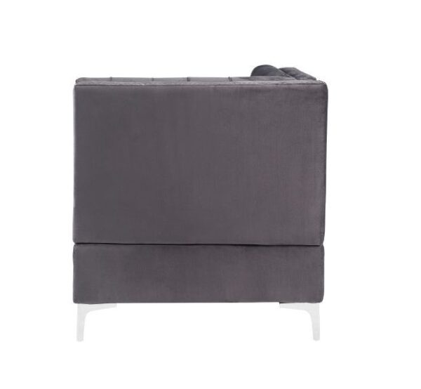 Jaszira Modular – Wedge in Gray Velvet 57374 by ACME 9